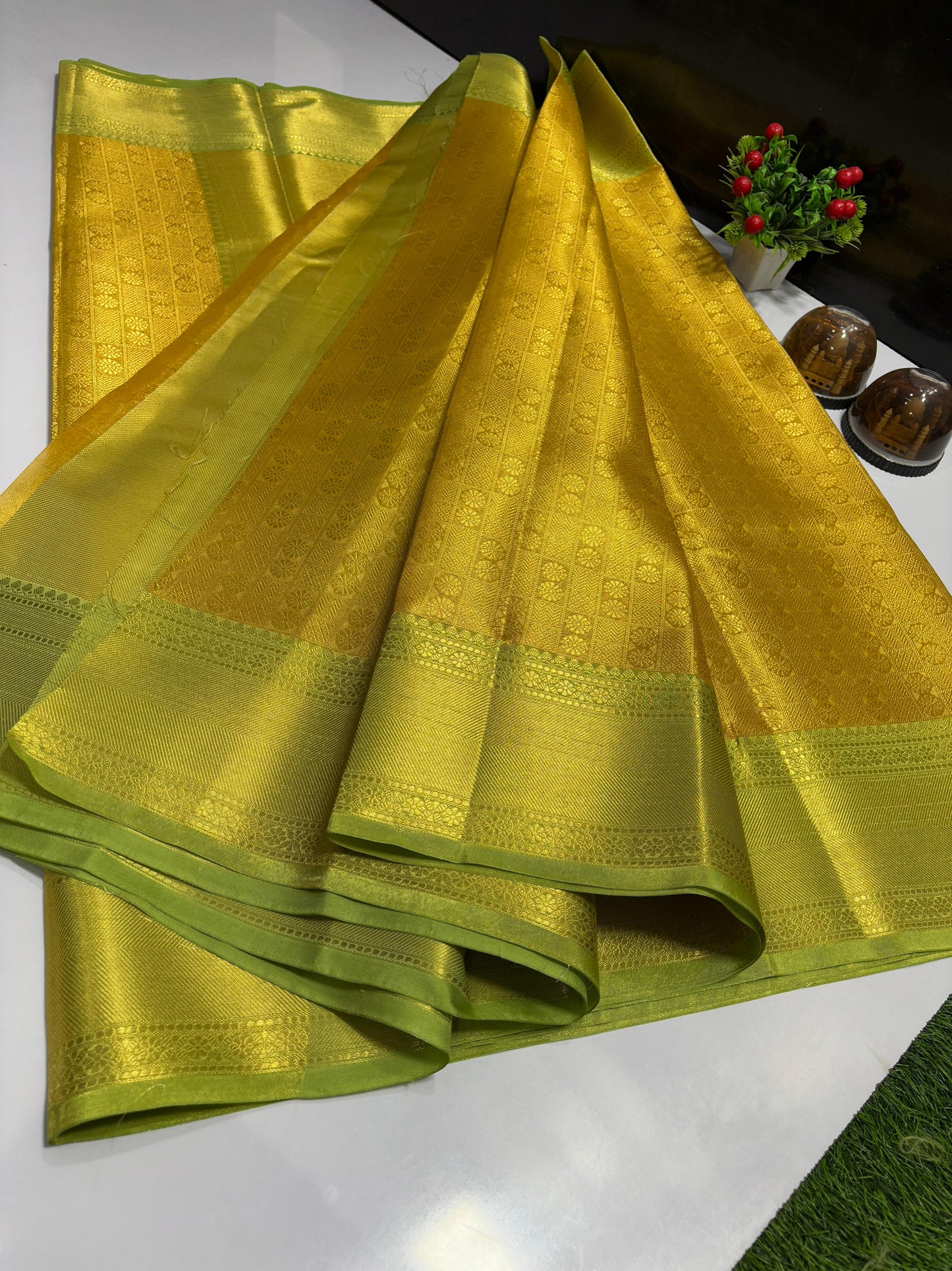 Pure banarasi brocade tissue Saree