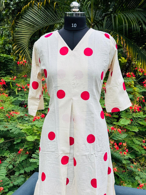 A Line Polka Dot top