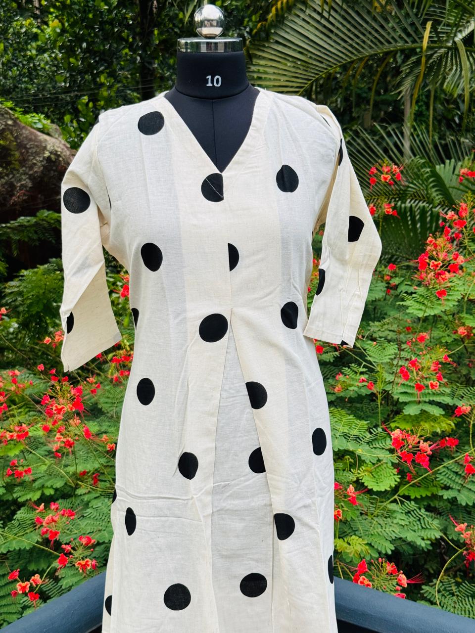 A Line Polka Dot top