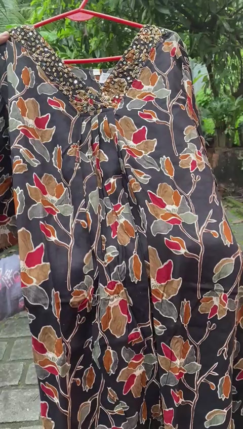 Rayon fusion kurta/ frock dress