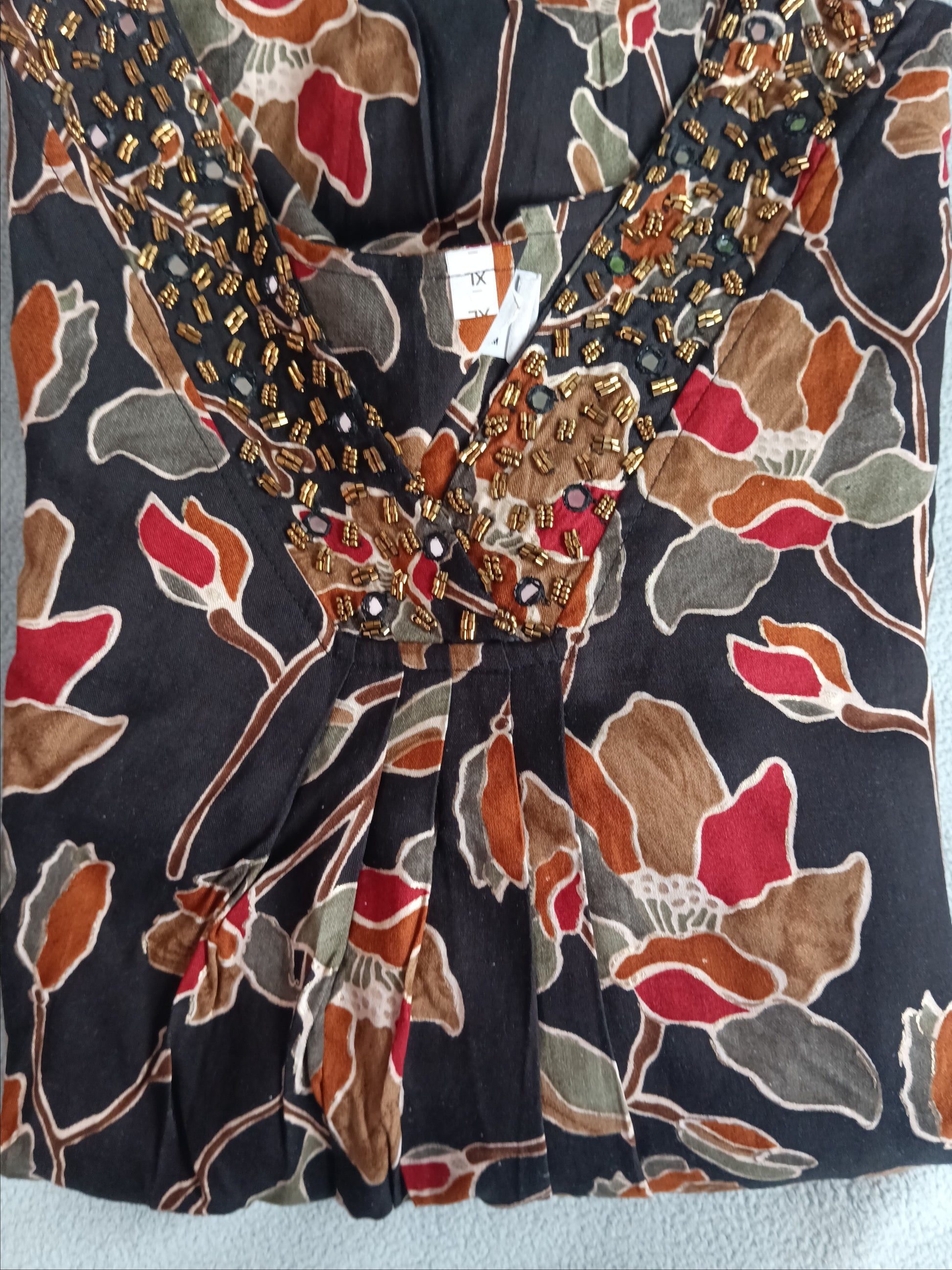 Rayon fusion kurta/ frock dress