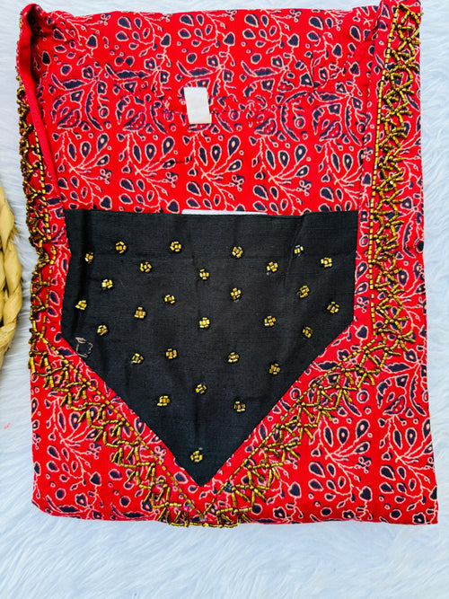 Ajrakh handwork kurta