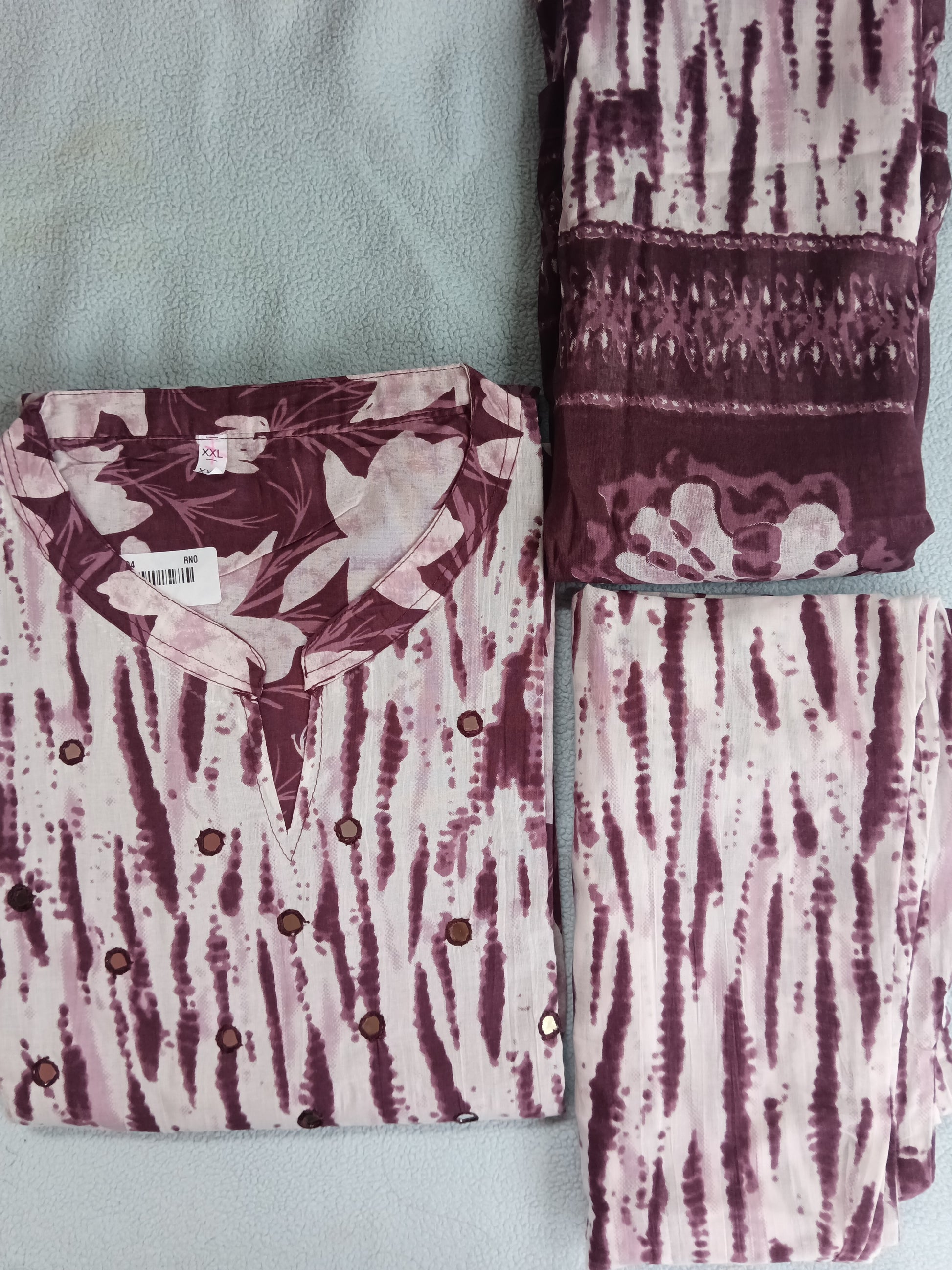 Ready to Wear 3 Piece Kurta set-Cotton