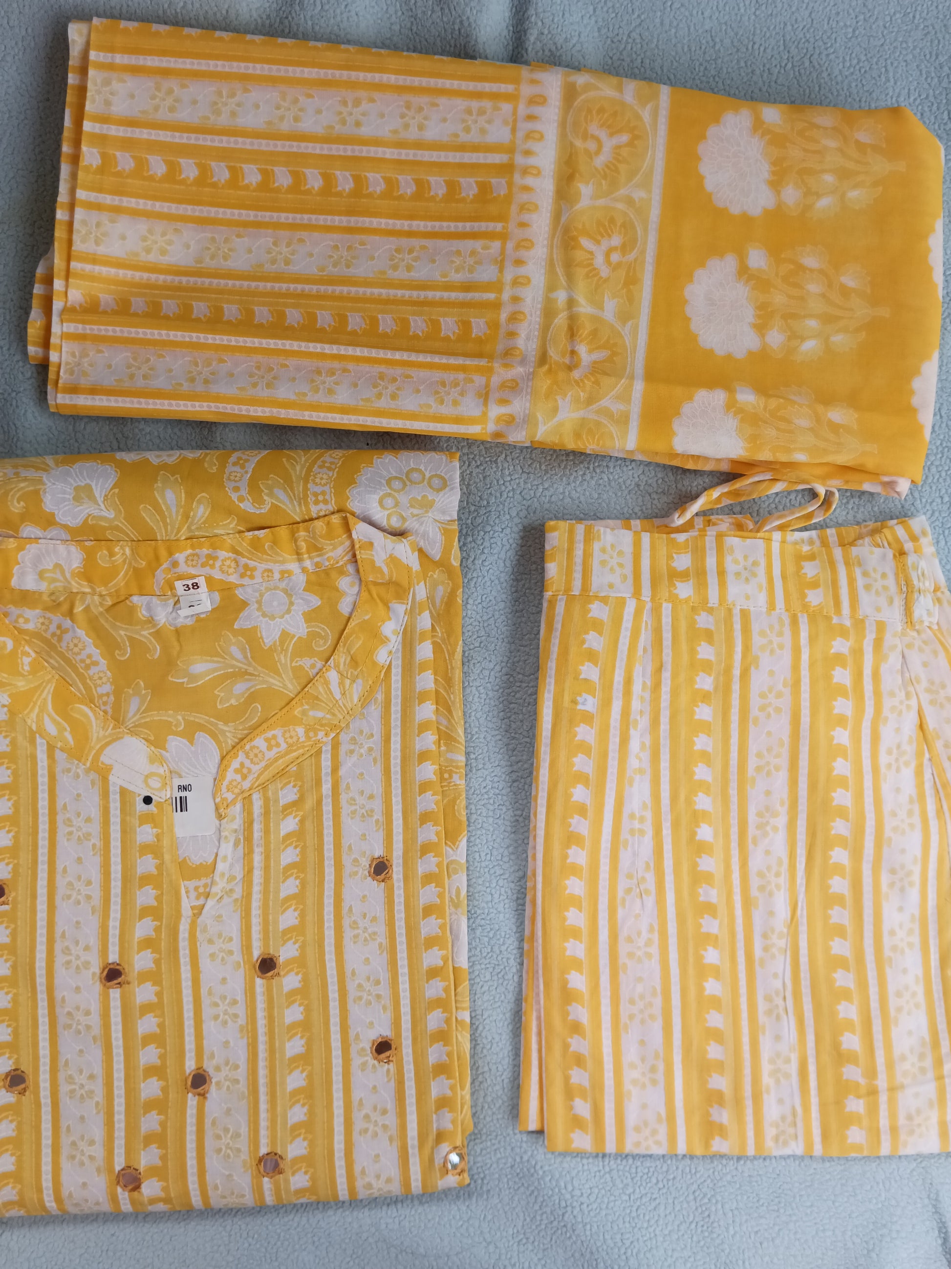 Ready to Wear 3 Piece Kurta set-Cotton