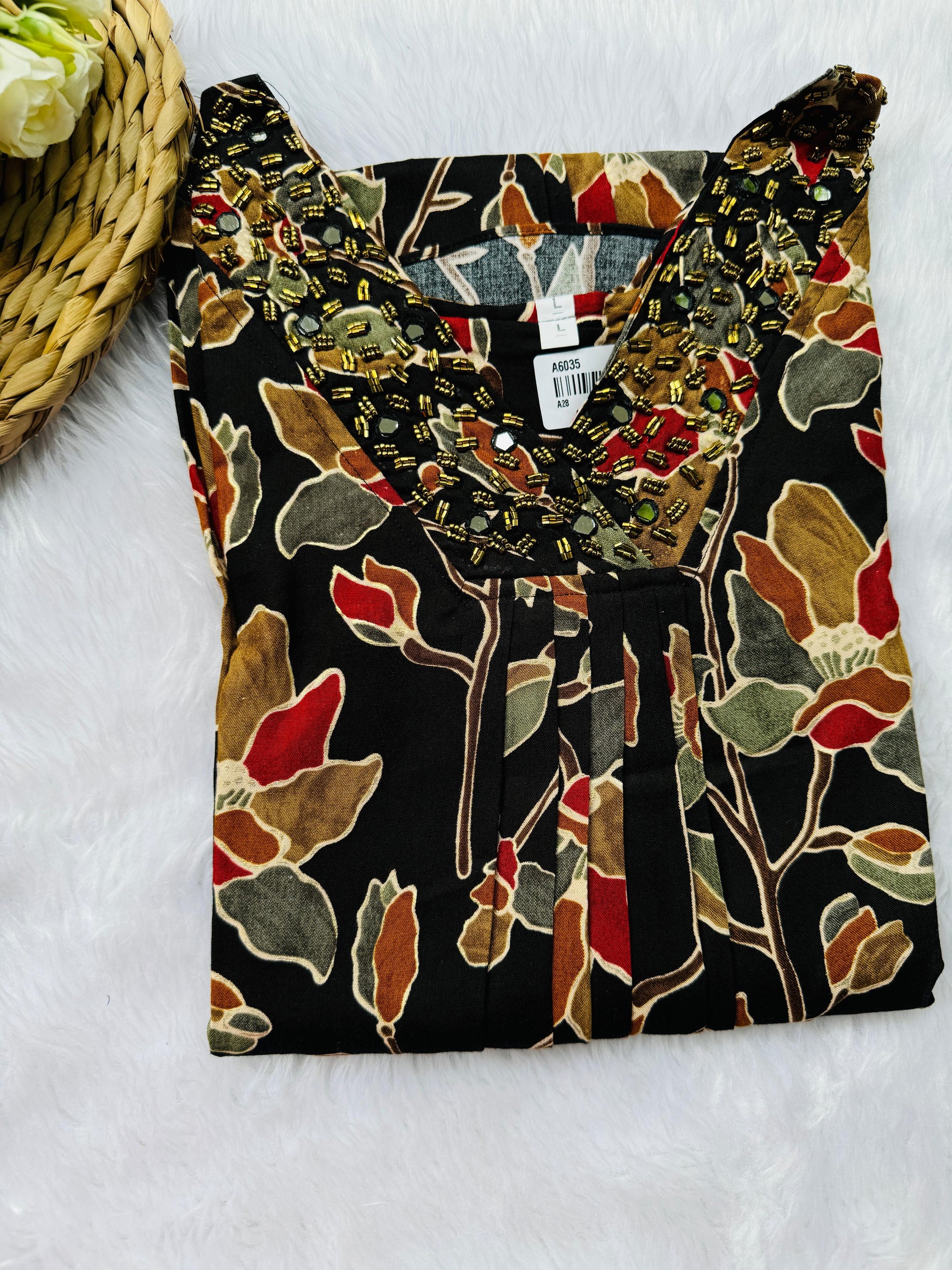 Rayon fusion kurta/ frock dress