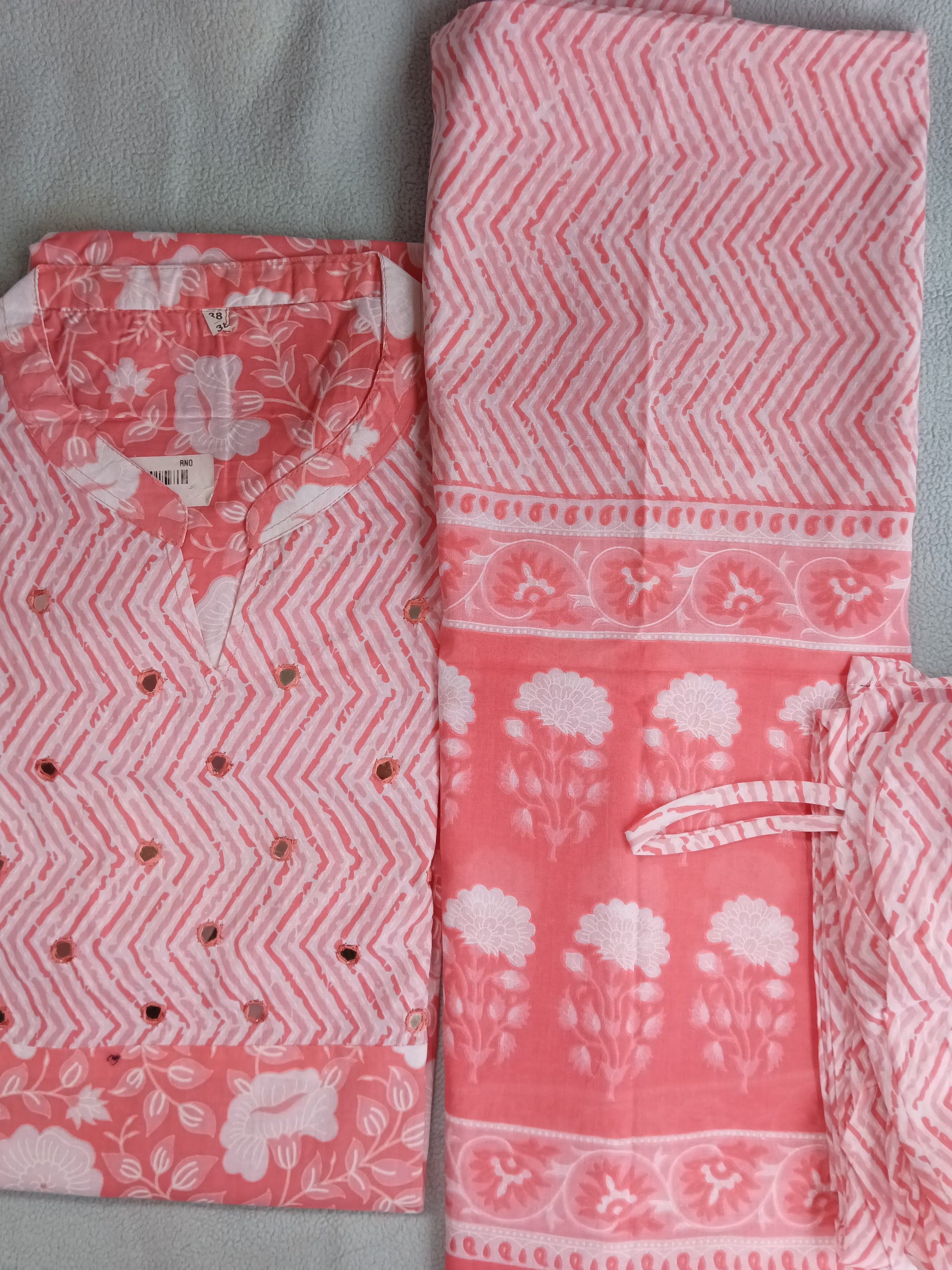 Ready to Wear 3 Piece Kurta set-Cotton