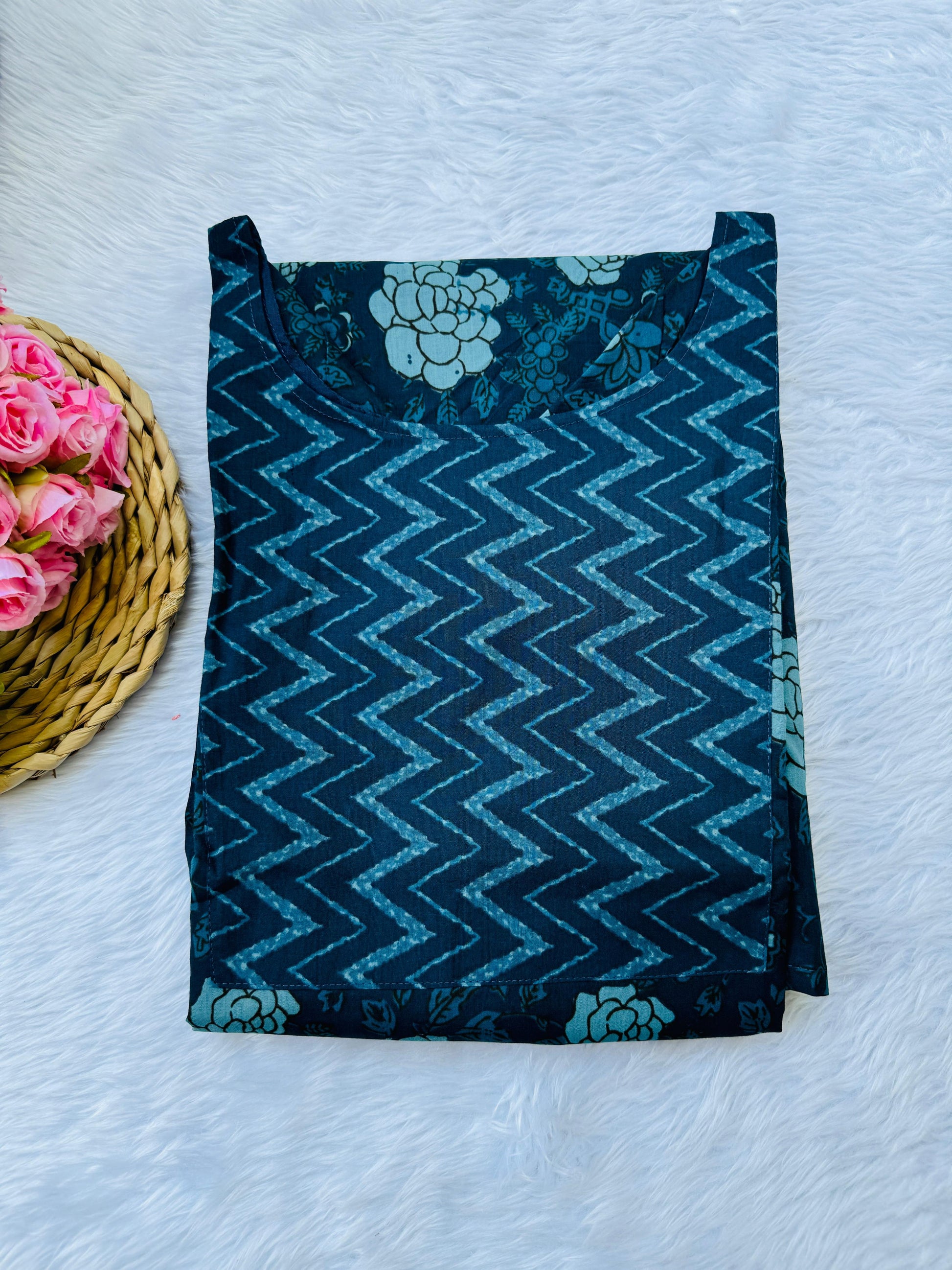 Deep Blue Office wear kurti